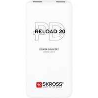 SKROSS Reload 20 PD Powerbank 20000 mAh Li-Ion Weiß