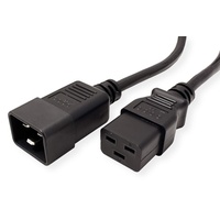 Roline Netzkabel Stecker C20 - Buchse C19, schwarz, 2