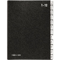 Pagna Pultordner 1-12, Jan.-Dez. schwarz