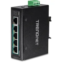 TRENDNET TI Hardened Industrial Railmount Gigabit Switch, 5x RJ-45,