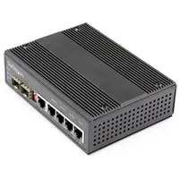 Startech Ies1g52up12v Switch - Black