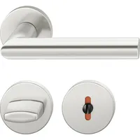 FSB Drückergarnitur 12 1076 ASL auf Rosette WC, silber