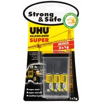 UHU Super strong & safe Minis Alleskleber Tube, 3g