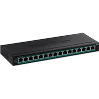 TRENDNET TPE-TG Desktop Gigabit Switch, 16x RJ-45, 123W PoE+
