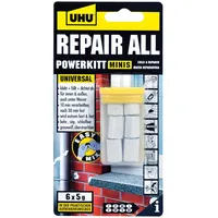 UHU Repair All POWERKITT Minis 6x5g, Klebstoff-Knetmasse auf Epoxidharzbasi,