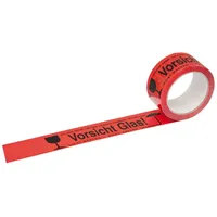 Head Signalklebeband Vorsicht Glas 50mmx66m
