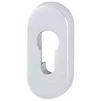 HOPPE FH-Schlüsselrosette FS-E55S, oval Profilzylinder gelocht Edelstahl matt