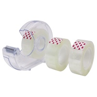 Stylex Klebefilm-Handabroller, inklusive drei Rollen Klebefilm transparent