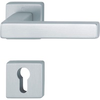 HOPPE Drückergarnitur AUSTIN - auf Rosette PZ, Aluminium silber