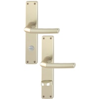 HOPPE Langschildgarnitur Birmingham 1117/202SP Alu. F2 Bad SK/OL 78mm