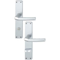 HOPPE Birmingham 1117/202SP Aluminium F1 - ZT-Drückergarnitur,Langsch,eckig,Birmingham,1117/202SP,WC Schlitz,8/78,F1