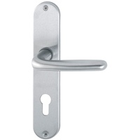 HOPPE Langschildgarnitur Cardiff E1850Z/302 VA F69 PZ 72mm DIN