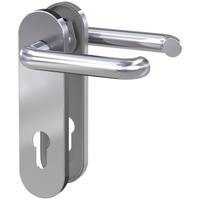 BASI Kurzschild-Garnitur - ZB 3800 - Edelstahl - Lochung