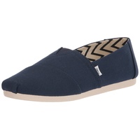 TOMS Herren Alpargata aus recycelter Baumwolle Flache Slipper, Marineblau,