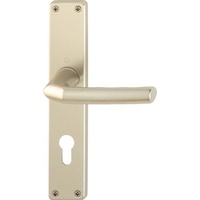 HOPPE Zylinderschloss Langschildgarnitur Birmingham 1117/202SP Alu. F2 PZ 72mm
