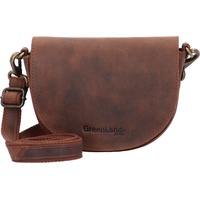 GREENLAND Nature Montenegro Umhängetasche Leder 12 cm braun