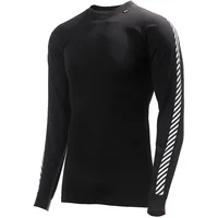 HELLY HANSEN Dry Stripe Crew Langarm-baselayer - Black -