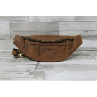 GREENBURRY Vintage Gürteltasche Leder 36 cm braun Braun Herren