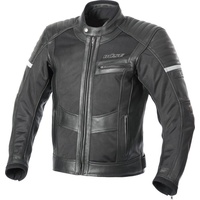 BÜSE Sunride Motorrad Lederjacke, schwarz, Größe 48 für Männer