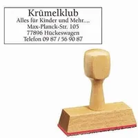 Kompatible Ware Textstempel, individualisierbar ohne Logo, 1 St.
