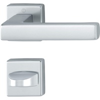 HOPPE Drückergarnitur AUSTIN - auf Rosette WC, Aluminium silber