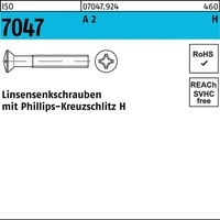 Industrial Quality Supplies ISO 7047 Form C LinsenSenkkopfschraube M2,5x20