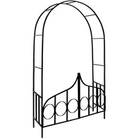 Gardebruk Rosenbogen Schwarz Metall 240x140x40cm