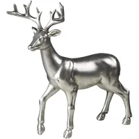 Ambiente Haus Hirsch Figur - stehend gr. in antiksilber