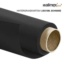 Walimex pro Hintergrundkarton 1,35x10m, schwarz