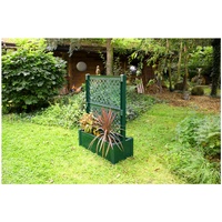 KHW Pflanzkasten mit Zentralspalier (2-tlg.) 100 cm grün