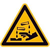 FP Warnschild Ätzende Stoffe 20 x 30 cm