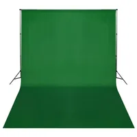 VidaXL Fotohintergrund Baumwolle Grün 500 x 300 cm Chroma-Key