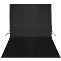 VidaXL Fotohintergrund Baumwolle Schwarz 500 x 300 cm