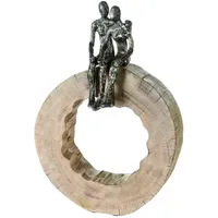 Casablanca by Gilde Skulptur Together 39cm Mango Holz Baumscheibe