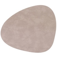 LINDDNA Tischset Nupo L Curve Leder Grau (Large)