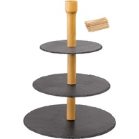 Westmark 3-stufige Etagere Tapas + Friends, + 100 Mini-Fingerfood-Sticks,