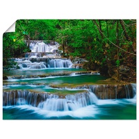 Artland Wandbild »Tiefen Wald Wasserfall«, Gewässer, (1 St.), als