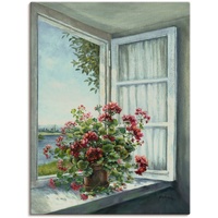 Artland Wandbild »Geranien am Fenster«, Blumen, (1 St.), als