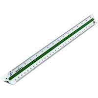 RUMOLD Dreikantmaßstab 150/2/30 Berufsschule 30cm Kunststoff weiß