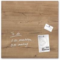Sigel Glas-Magnettafel Artverum 48,0 x 48,0 cm Natural Wood