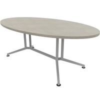 Quadrifoglio Konferenztisch X2 beton oval, 200,0 x 110,0 x