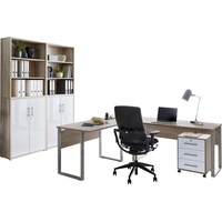 BMG Möbel Büromöbel-Set »Tabor«, (Set, 6 tlg.), weiß