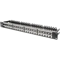 Digitus Professional Patchpanel für RJ-45 Keystone Module 19" schwarz,