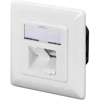Digitus CAT 6A Netzwerkdose Unterputz geschirmt 2x RJ-45 weiß