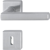 HOPPE 3675281 Drückergarnitur Dallas mit Rosetten BB (Buntbart), Edelstahl