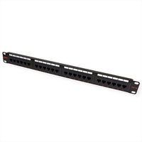 Roline Kat.5e (Class D) 19-Patchpanel, 24 Ports, UTP, schwarz