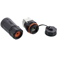 InLine Patchkabelbuchse Set RJ45 Cat.6A, wasserdicht IP68