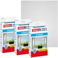 Tesa Insect Stop Standard Fliegengitter für Fenster im 3er
