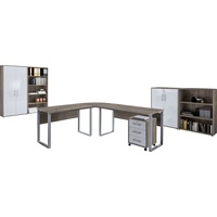 MID.YOU Büro Office Edition Set 1 Sonoma Eiche/Weiß