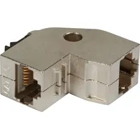 EFB-Elektronik EFB Keystone Einbauadapter RJ45 STP, Cat.6A, 90° gewinkelt